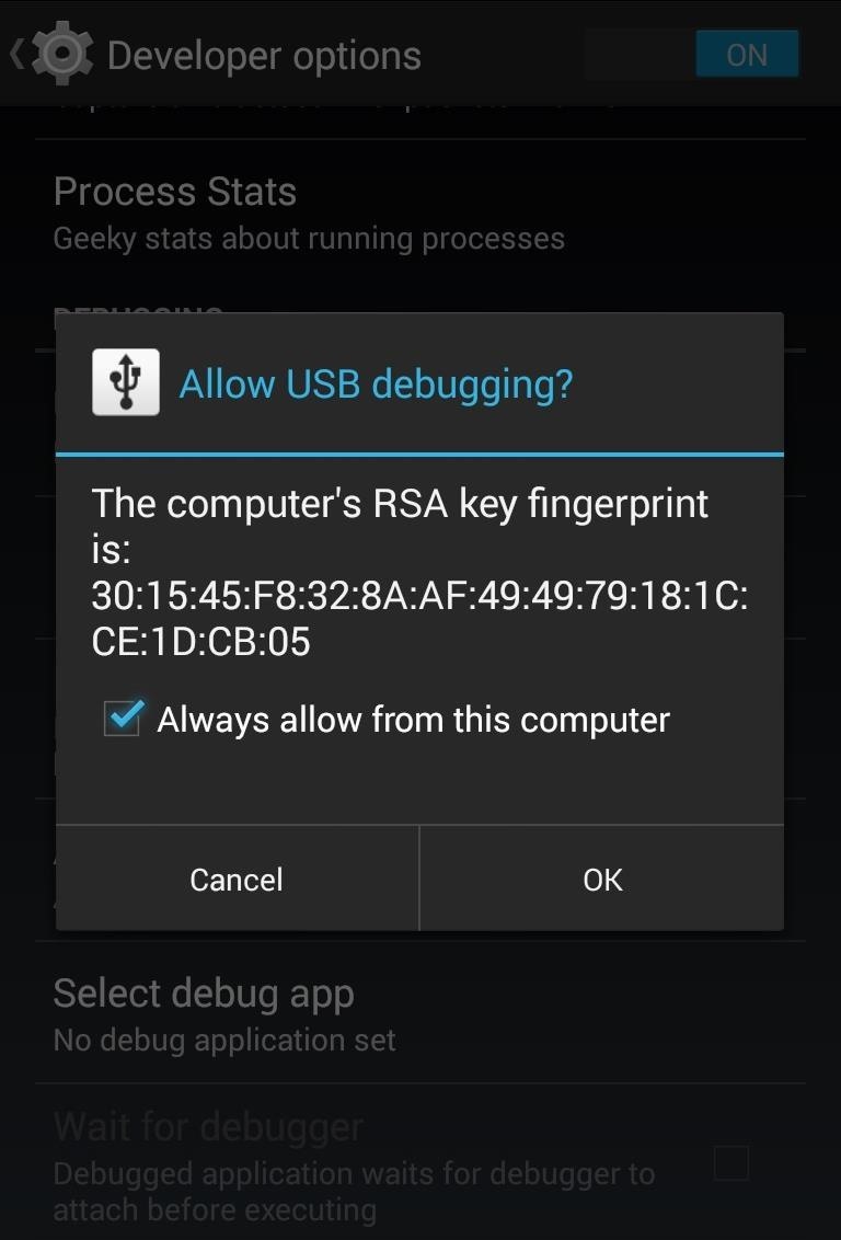 What does the usb debugging do in my android phone 