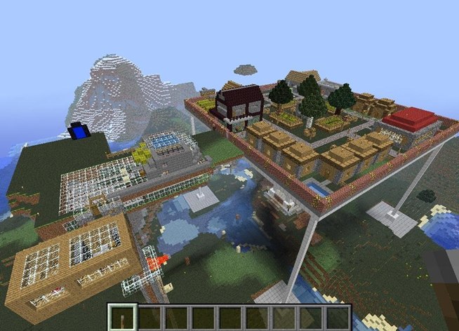Displaying (17) Gallery Images For Minecraft Town Ideas...