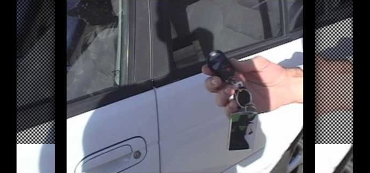 Unlock car door with cell phone video player