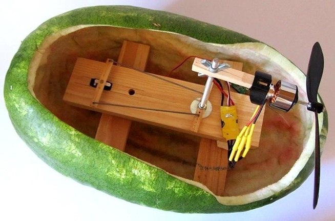  Radio Controlled Watermelon Air Boat « Hacks, Mods &amp; Circuitry