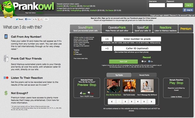 Take Your Phone Pranks to the Next Level with the Prankowl Caller ID Spoofing Dialer « Digiwonk