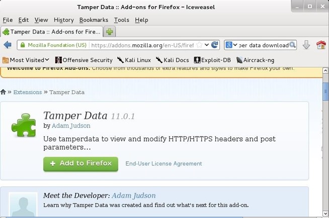 tamper data firefox 23