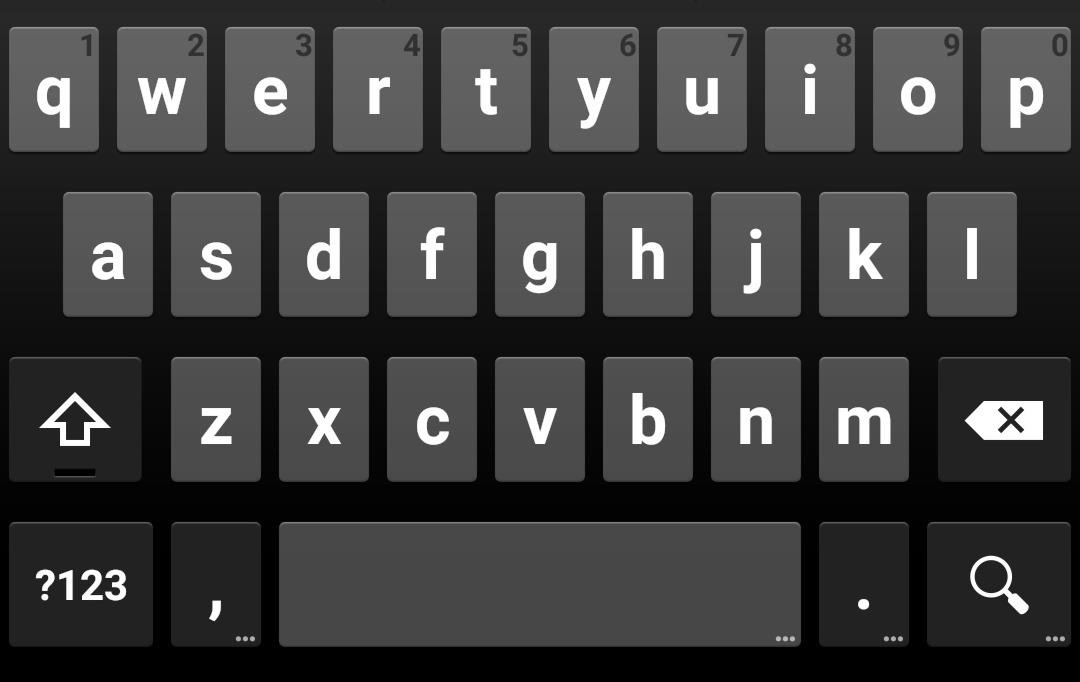 default google keyboard