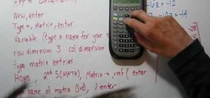 How to Solve a system of linear equations.