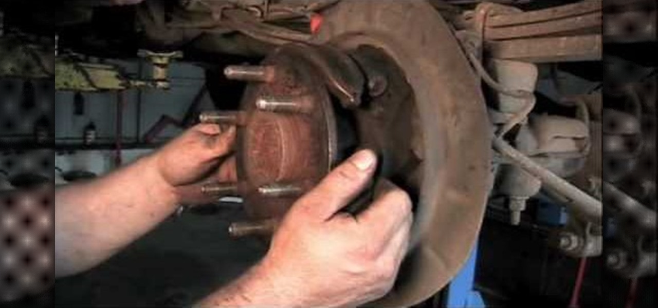 How to Replace the one-piece parking brake shoe on a Chevy Tahoe or