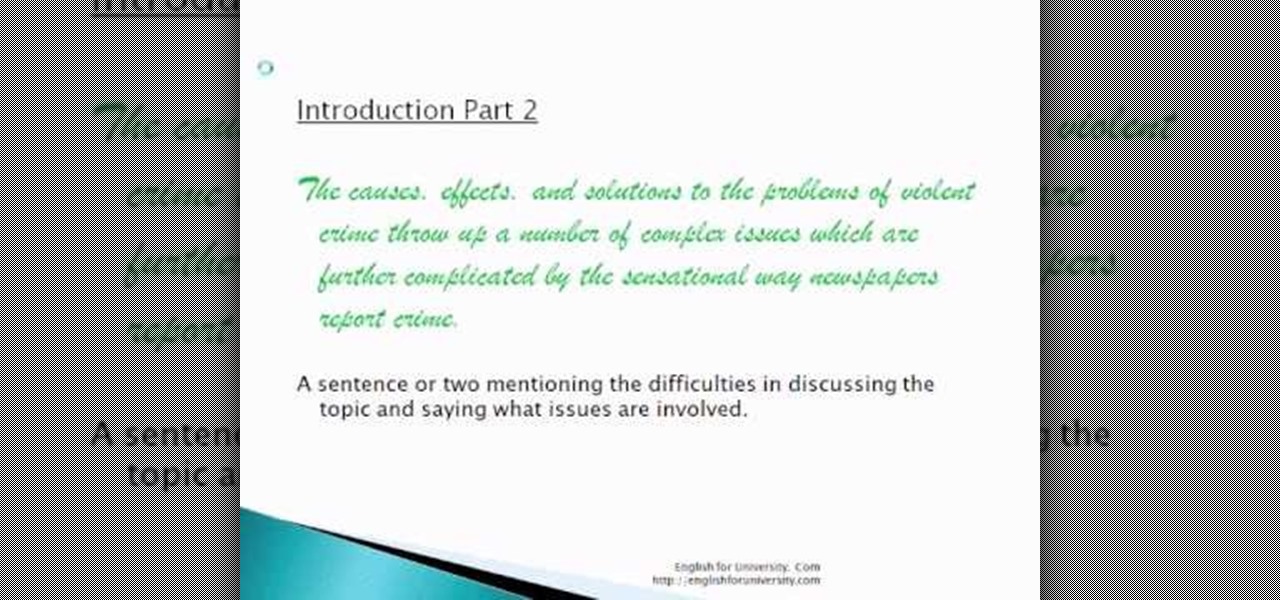 Introduction of thesis paper