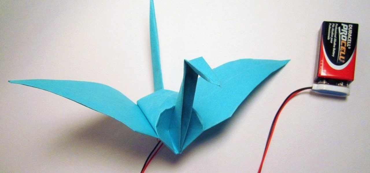 How to Make an Electronic Origami Crane That Flaps Its Own Wings « Origami