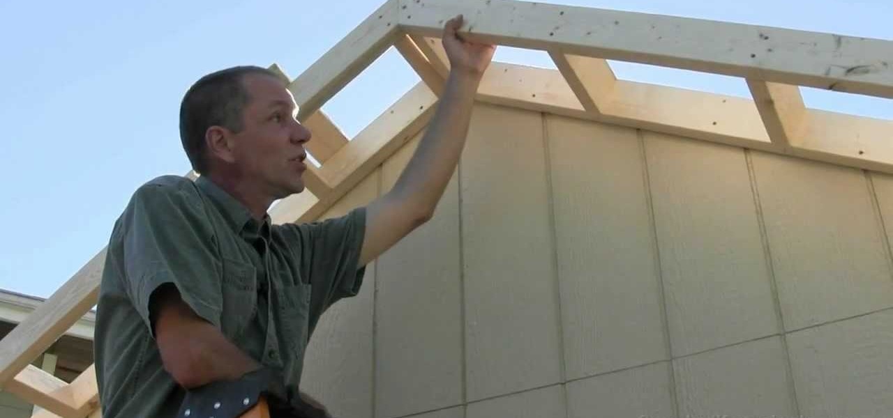 How to Build a Shed, Part 9 : Building &amp; Installing Gable Ladders 
