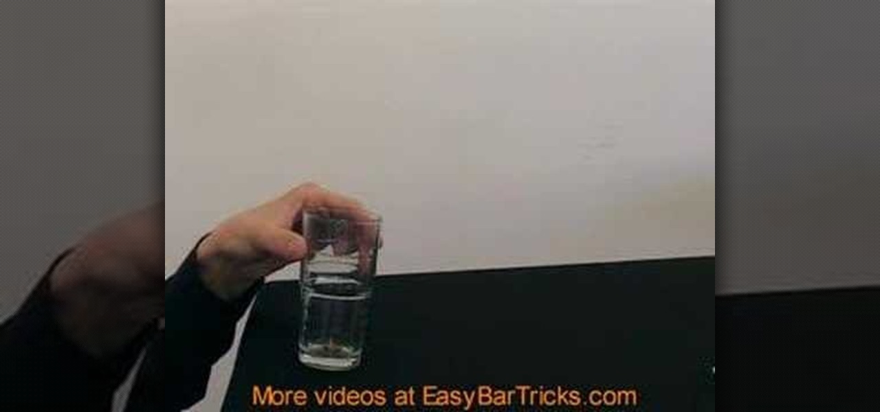 How to Win a free drink with this coin in a glass bar trick