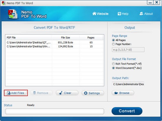 How to Convert PDF to Word by Using Free Nemo Software