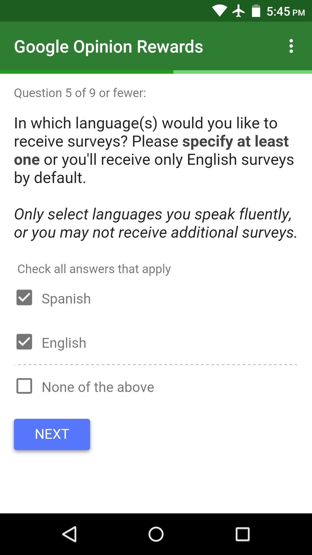 earn money filling survey