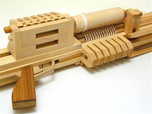 Wooden Gatling Gun Plans http://guns.wonderhowto.com/inspiration 