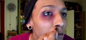 Stage Makeup on How To Do A Makeup Bruised Halloween Black Eye   Bloody Nose    Makeup