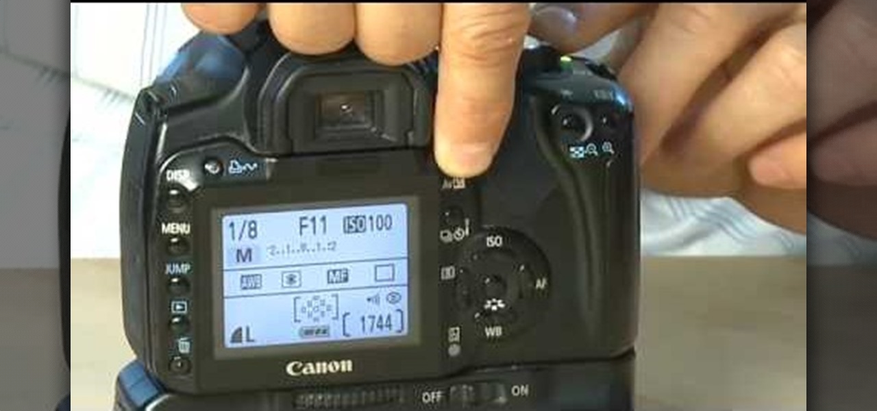 How to Control shutter speed and aperture settings on a Canon EOS DSLR