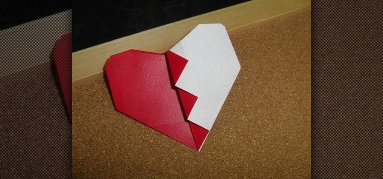 How to Fold an easy origami broken Valentine's Day heart « Origami