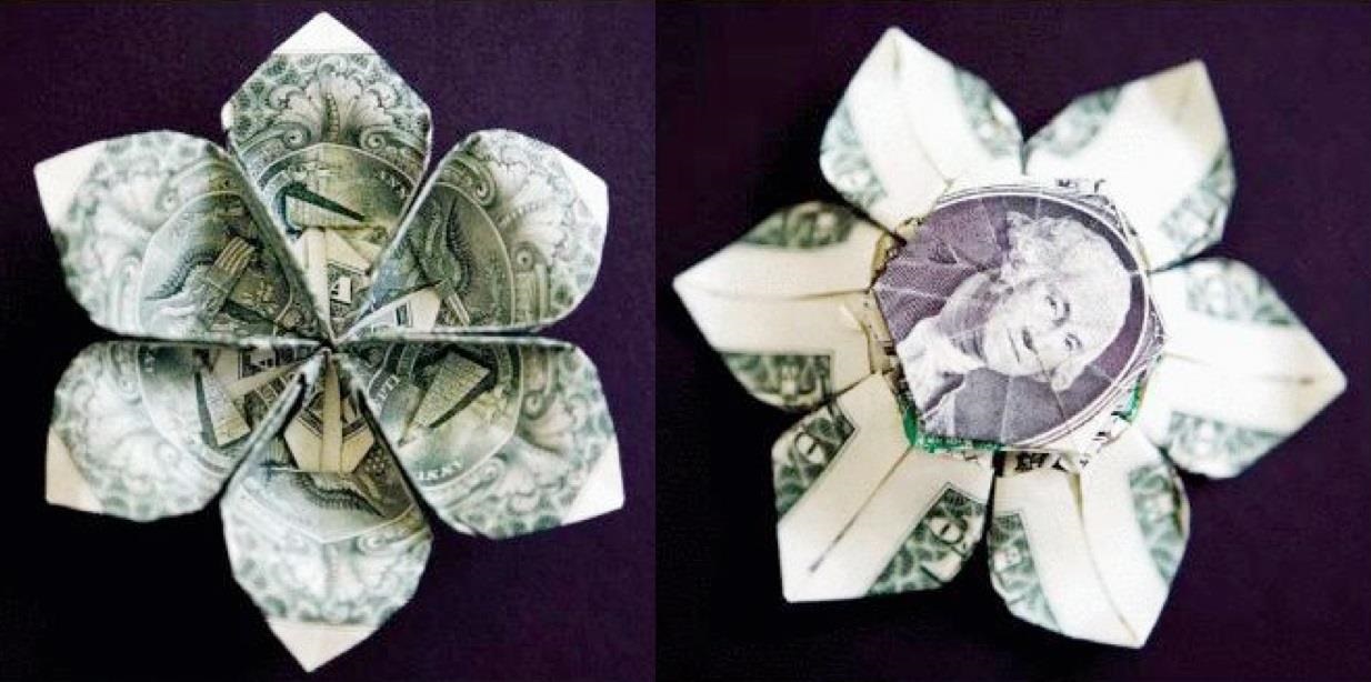 step by step easy step by step dollar bill origami