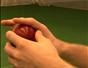 Grip the ball to bowl offspin