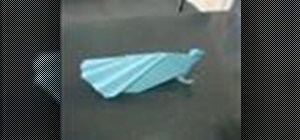 Make an origami a peacock