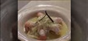 Make prawn a la nage with fennel, vanilla & verbena