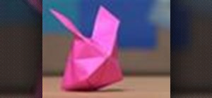 Origami an inflatable bunny
