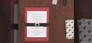 Make wedding invitations with buckles