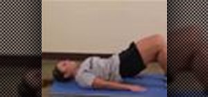 Do a supine abdominal bridge exercise