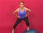 Exercise with the side lunge on bosu flat down