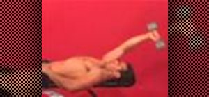 Exercise with the 1 arm dumbbell pullover
