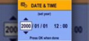 Set date and time on a Kodak EasyShare digital camera