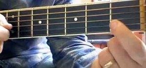 Play "Life's What You Make It" on guitar