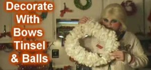 Turn dryer sheets into a festive holiday wreath