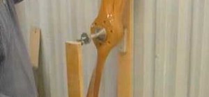 Balance a wooden propeller of an airplane