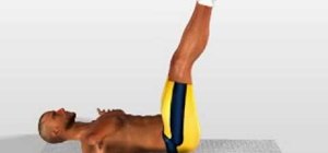 Do a leg up touch crunch abdominal exercise