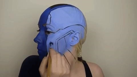 How to Be as Angry, Bald & Blue as Nebula from 'Guardians of the Galaxy' for Halloween