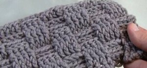 Crochet a basket weave stitch for left handers