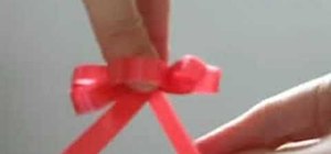Make a floral bow or tying ribbon