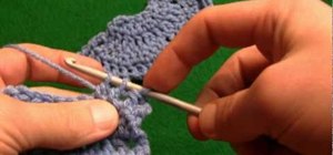 Crochet a 2 tog decrease pattern for right handers