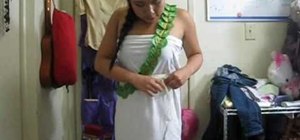 Create a simple and quick Greek goddess costume for Halloween