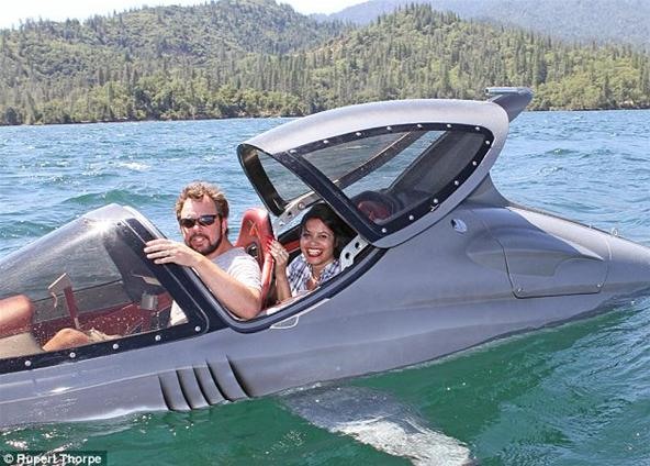 Deadly Shark Submarine Sure to Freak Out Beach Goers