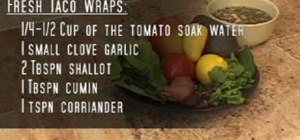 Make raw vegetarian nutritious lettuce taco wraps