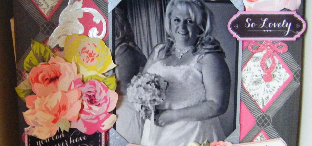 Make a Floral Wedding Grace Scrapbook Page
