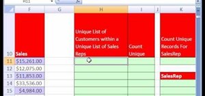 Create nested unique lists in Excel via array formulas