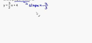 Write a slope-intercept equation perpendicular to line