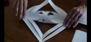Make a great looking 3D paper snowflake