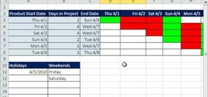 Create an Excel Gantt Chart by conditional formatting