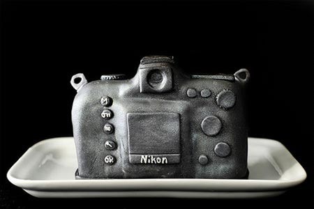 Fondant Facsimile of a Nikon Camera