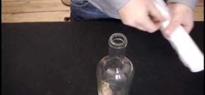 Get a cork out of a bottle without breaking the glass