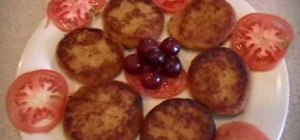 Make Aaloo Tikki vegetarian patties with sweet potatoes