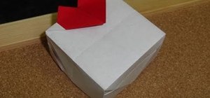 Craft a white Valentine's Day heart gift box