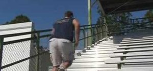 Do a stair running exercise